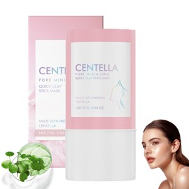 Centella Poremizing Quick Clay Stick Mask, Hydrating and Deep Cleansing Masks, Pore Minimizer Face Mask Stick, Portable Quick Clay Stick for Face Moisturizing Skin Barrier Fix