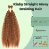 XIIMENALU Kinky Straight Wavy Braiding Hair for Boho Braids Wet