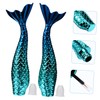 Minkissy 2pcs Mermaid Eyeliner Tubes Empty Liquid Eyeliner Containers Lightweight