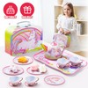 JOYIN Unicorn Tea Party Set for Little Girls, Pretend Pink