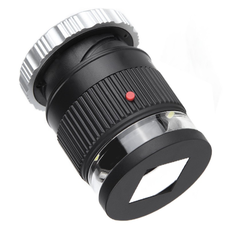 TH‑9006B Metal LED Magnifying Glass Portable High Magnification Magnifier with