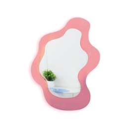 LONGSHENG - Desde 2001 - Espejo de computadora de acrílico para maquillaje, espejo de nube colorido, decoración de computadora, espejo de cambiador para recámara, sala de estar, decoración de casa