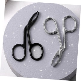 TOVINANNA Trimmer for Women 4pcs Stainless Steel Eyebrow Tweezers Curved Straight Scissors Safe and Practical