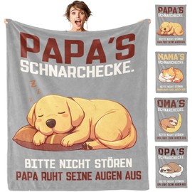 SIMIEEK Dad Gift Blanket for Father's Day, Birthday, Christmas, Valentine's Day, Best Dad Gifts for Men from Daughter, Son, 150 x 130 cm