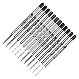 Lanier Combo Pack - 12 Pack - Monteverde® Capless Ceramic Gel™ P41 Ink Refill Compatible with Most Parker® Style Ballpoint Pens - Black (Extra Fine 0.5mm)