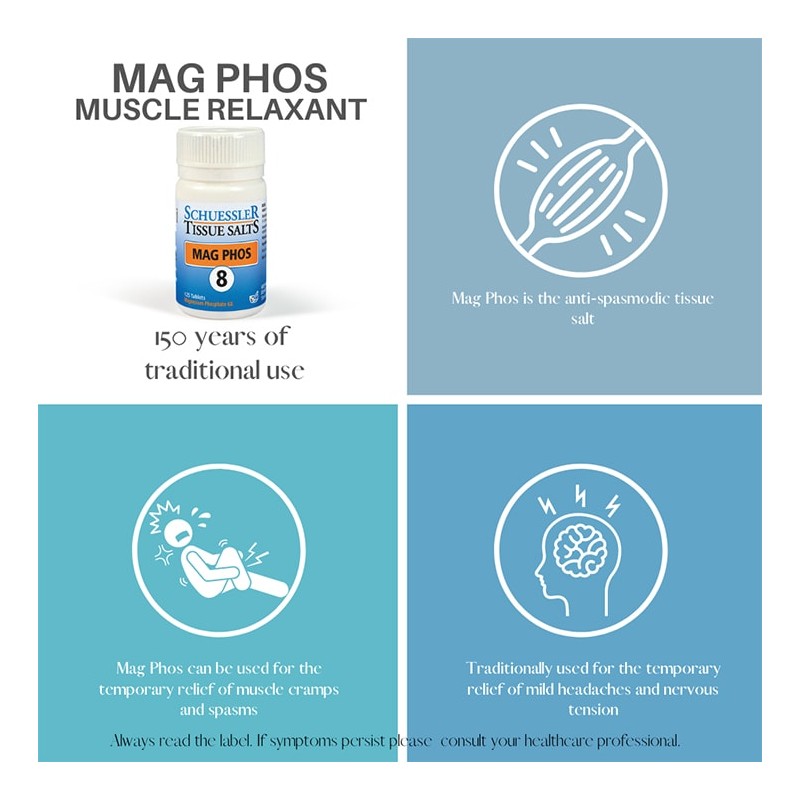 Schussler Schuessler Tissue Salts Mag Phos 8 125 Tablets