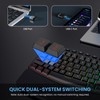 COLIKES Wireless Ergonomic Keyboard, Backlit Keyboard Silent with 15 RGB