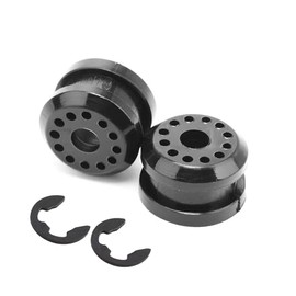 YYTQP Transfer Case Shifter Linkage Bushing Grommet Compatible with Dodge Ram 1500 2500 3500, 2 PCS Transfer Shift Control Lever Bushing with 2 E-Clips Replace 68078974AA 68078975AA