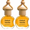 Kabod Premium Vanilla 2‑Pack Car Air Freshener | Hanging Essential