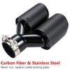 A-KARCK Carbon Fiber Exhaust Tip 3" Inlet to Dual 3.5"
