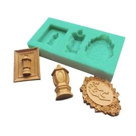 DIY Fondant Moulds Chocolate Mould Candy Molds Baking Gadgets Ramadan Themed Baking Accessories for Eid Ramadan Festival silicone baking molds shapes