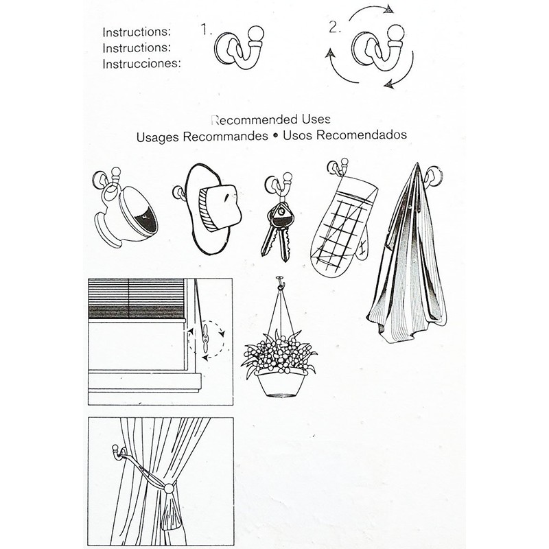 Choose from 17 Styles and Colors of Decorative Hooks (4