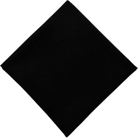 Kiran Fashion Bandana HEadband Scarf headscarf Unisex Men Woman Plain Solid Colour, Cotton Bandana Head Neck Wrist Handwrap (Black)