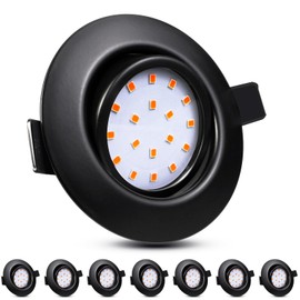 HiBay Ultra Flat LED Recessed Spotlights 5 W 3000 K Pack of 8