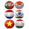 Raclove 6PC Countryballs Plushies - Soft & Educational National Character