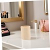 DOITOOL 4pcs Wooden Pen Cups for Desk Unpainted Pine Pencil