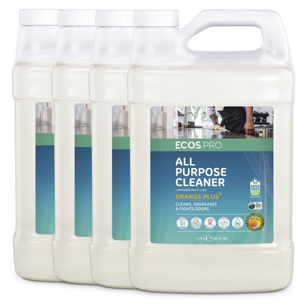 Earth Friendly Products Proline PL9706/04 Orange Plus RTU All-Purpose Cleaner-Degreaser, 1 gallon Bottles (Case of 4)