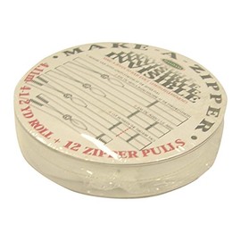 Sullivans Make-A-Zipper Kit Invisible 4.5yd - White