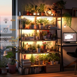 EWITTTI Pflanzenlampe LED Vollspektrum,Pflanzenlicht für den Samenstart, 316 LEDs Pflanzenleuchte Wachsen licht für Zimmerpflanzen Grow Light mit 3/9/12H Zeitschaltuhr, 10 Arten von Helligkeit(4pcs)