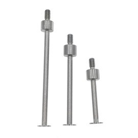 SUXING Measuring inserts for dial indicators, diameter 5 mm, thickness 0.4 mm, thread M2.5, flat