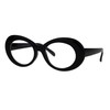 Womens Oval Round Plastic Retro Vintage 20s Mod Eye Glasses