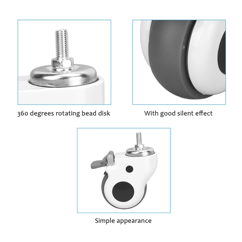 4in Universal Wheel Quiet High Speed Rotating Heavy Duty Swirl