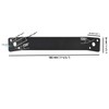 7-1/ in Long Fence Post Mounting Corner Connector Brackets, Carbon