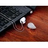 WooTeck 64GB Crystal Loving Heart Jewelry USB Flash Drive Memory