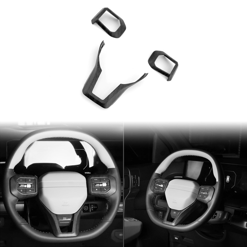 JUIVEEL ABS Car Steering Wheel Frame Cover Steering Wheel Button