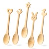 Hefild Small Wooden Spoons Set of 5 – 6.2inch Mini