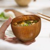 Baluue Miso Soup Bowls Set of 2, Wooden Soup Bowls