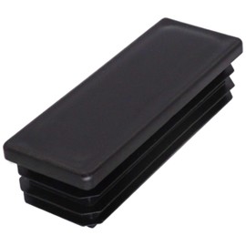 SKIR'CO Pack of 30 Rectangular Plastic Plugs 30 x 80 mm, Matt Rectangular Plugs, Rectangular Tube Inserts, Fence Post Caps, Black RAL 9005