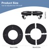 Commercial Products Trash Can Dolly with 4 Wheels - Adjustable