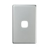 HPM Excel 1 Gang Coverplate, Matt Silver