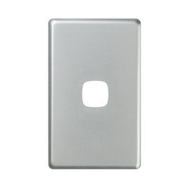 HPM Excel 1 Gang Coverplate, Matt Silver
