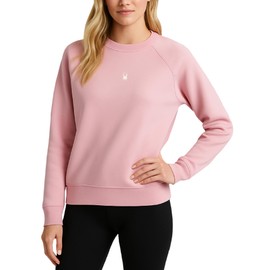 Spyder Womens Sweaters - Cozy Super Soft Fleece Pullover Sweater for Women - Lightweight Long Sleeve Tops with Raglan Sleeves, Size Medium, Orchid