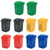 10 PCS Miniature Trash Can Set - Realistic Garbage Bin