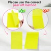 (12 Pack) Lined Sticky Notes 4x6 Inch, 12 Bright Colors