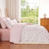 Pink Floral Comforter Set Queen Reversible Pink Gingham Bedding