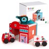 boppi Wooden Toy Emergency Rescue Centre Building Playset | Toys