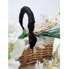 1 Piece of Black Square Satin Scarf Wrap Neck Scarf