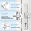 GANZTECH 1 Set White UPVC Aluminum Door Handle, 92mm PZ