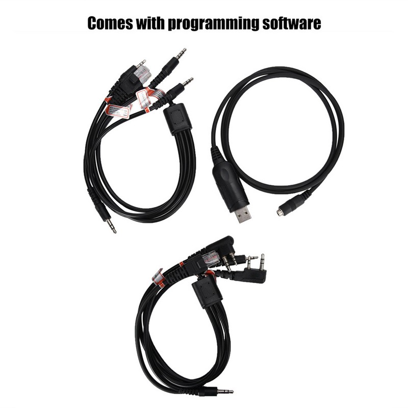 150cm 8 in 1 USB Program Cable Walkie Talkie Programming