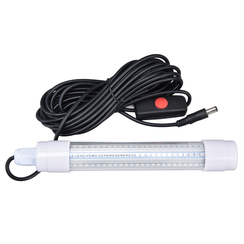 Submersible Fishing Light 16W AC12‑36V 1300lm LED Night Fishing Lure