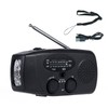 Jectse Emergency Solar Hand Crank Radio with Bright LED Flashlight
