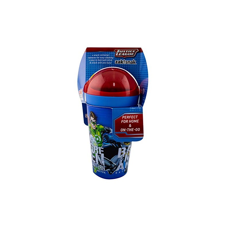 Zak Designs Justice League Snak Tumbler, 280 ml Capacity