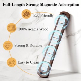 Magnetic Knife Holder for Wall, 18 Inch Wood Strong Magnetic Knife Strip, Housewarming Gifts for New Home, Kitchen Storage Space Savers, Farmhouse Kitchen Utensil Organizer Essentials