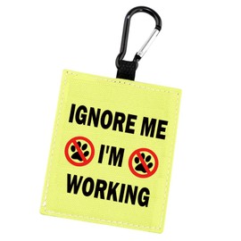 Service Dog Dot Not Pet Working Alert Hanging Patch Caution Stop Dog Alert Hanging Patches (C-ME I'm Working)