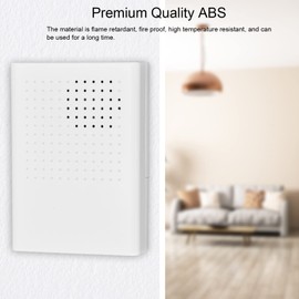 Wired Electronic Bell, 12V Dingdong Ringtone 90dB Wired Electronic Doorbell Doorbell Set Access Control for Hotel Home White