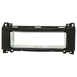 tomzz Audio 2434-043 Radio Fascia Metal Slot Compatible with Mercedes A Class W169 B Class W245 with Audio 5 Black